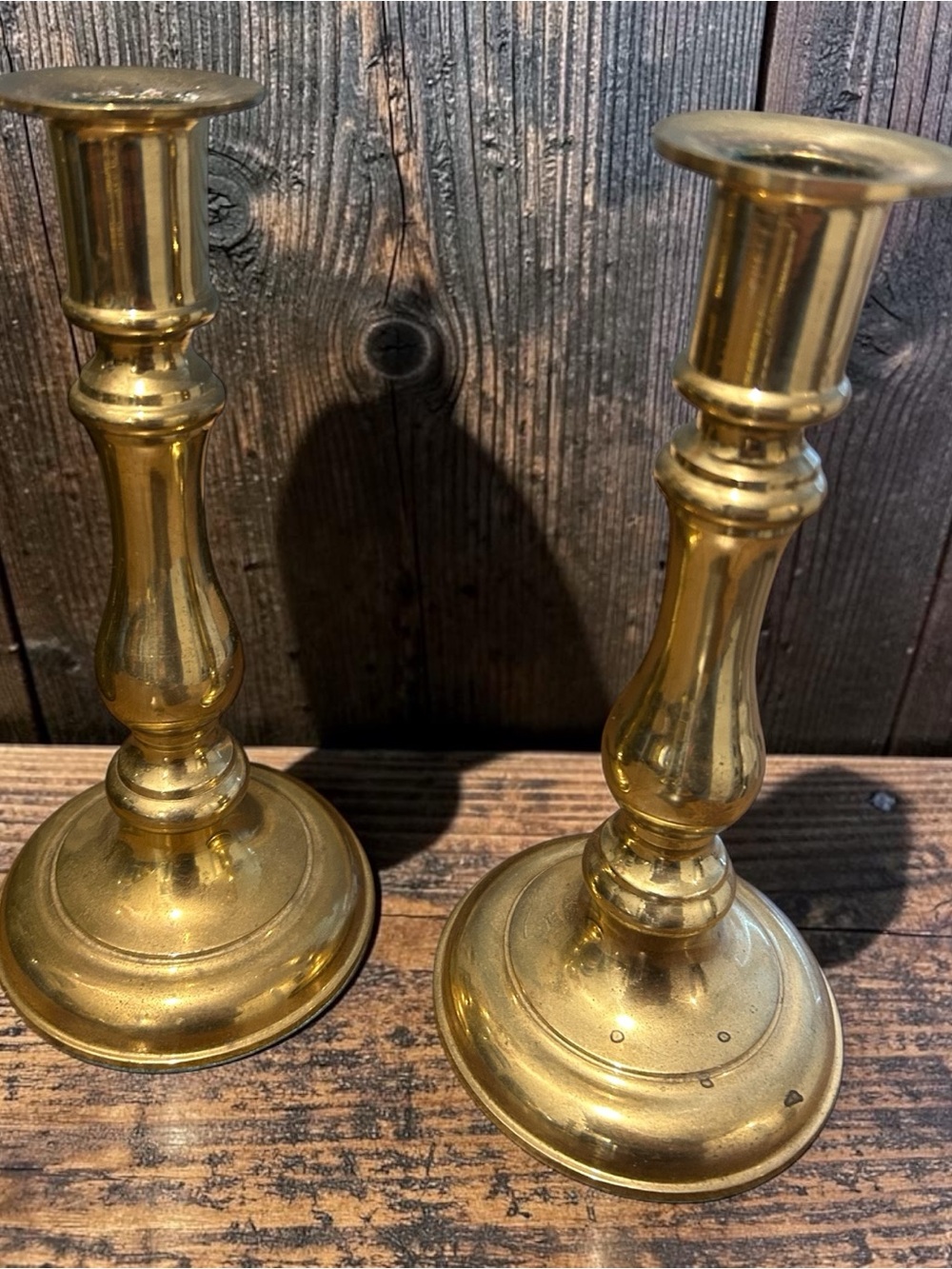 Gallery Originals Solid Brass Candlestick Holder Pair 7” Vintage